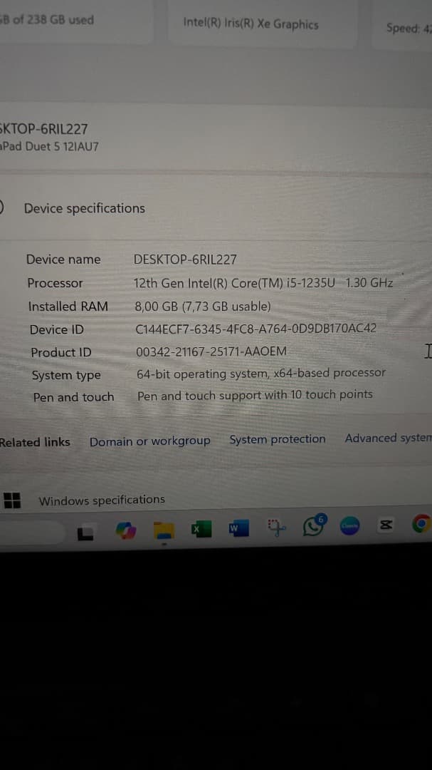 Windowsタブレット本体 Lenovo IdeaPad Duet 5 12IAU17 - Windows