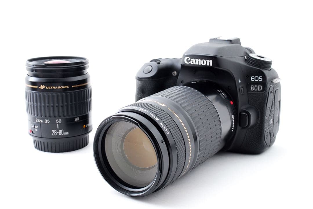 デジタル一眼レフカメラCanon EOS 80D標準&望遠ダブルレンズセット