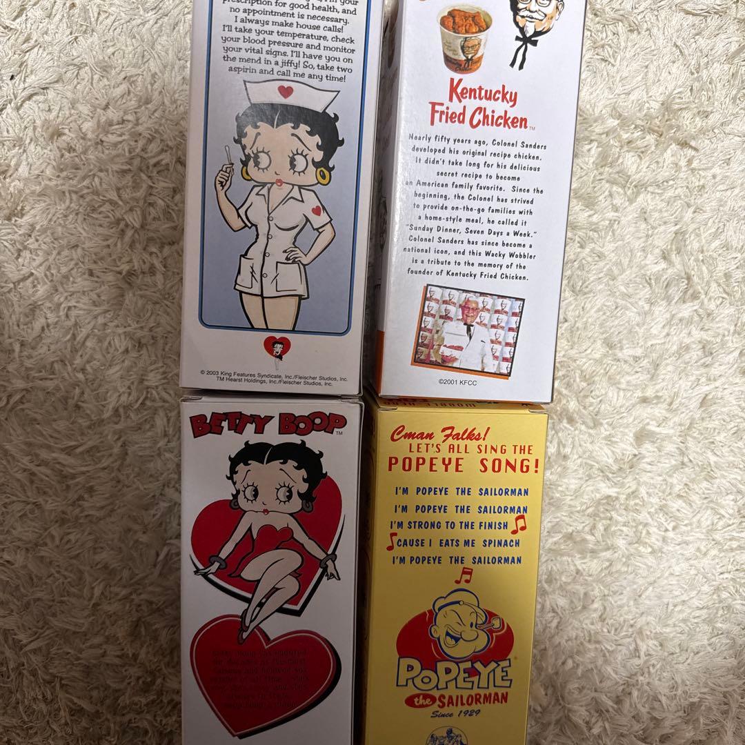 専用Funko Betty Boop ボブルヘッド 4点セット　ベティー　ポパイ