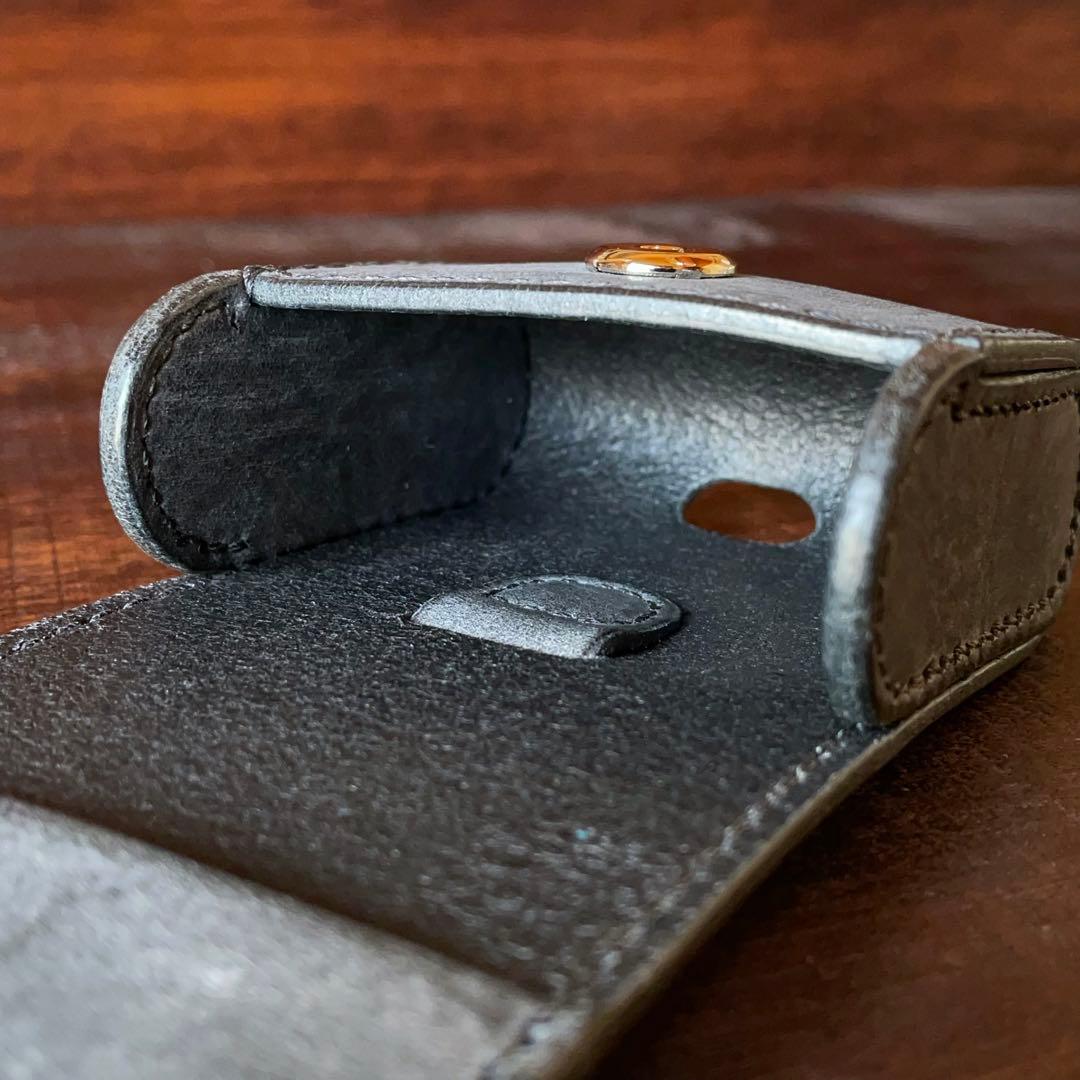 【ミロ】レザーワイヤレスイヤホンケース（ブラック）