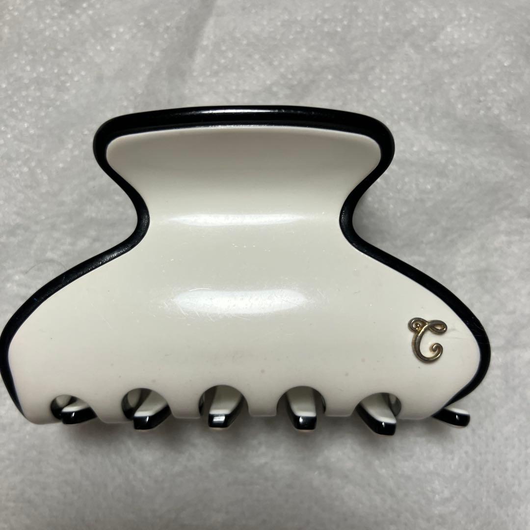 [chaco]コンプレックスビズ　バンスクリップ　バイカラー　ホワイト