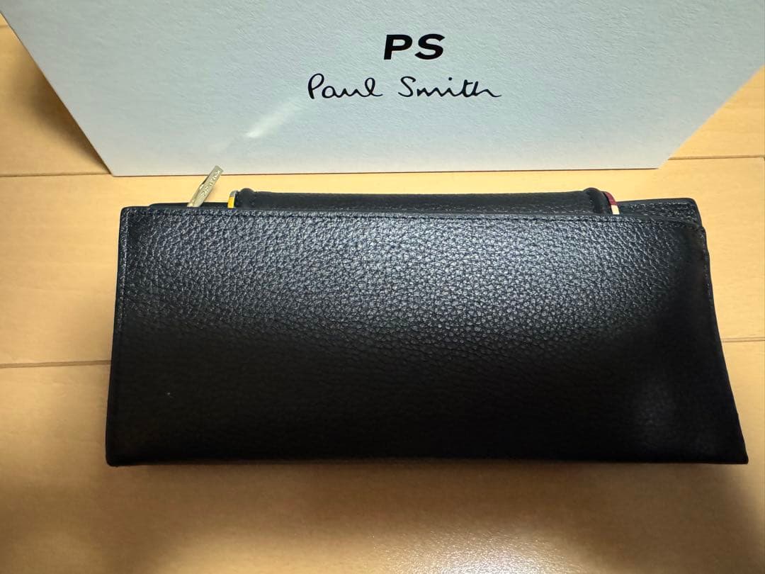 【新品未使用】PSポールスミス　スワールトリム　レザー　長財布　BWP014