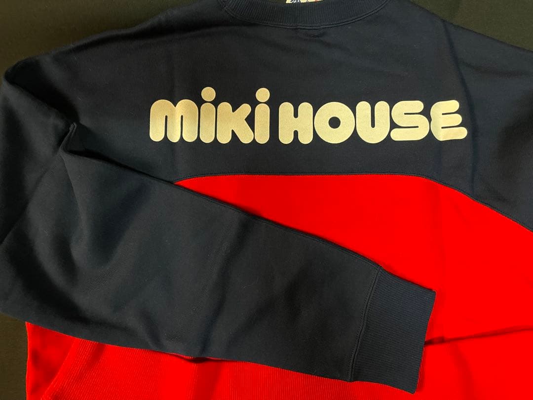 最終お値下げ☆ミキハウス 大人用 バックロゴトレーナー Mサイズ 新品