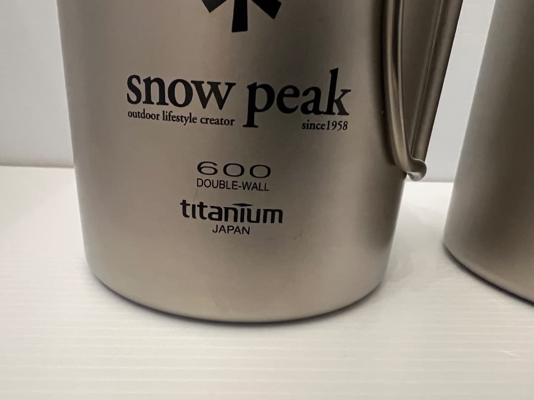 【未使用・米国仕様】スノーピーク　チタンダブルウオールマグ６００　２個セット