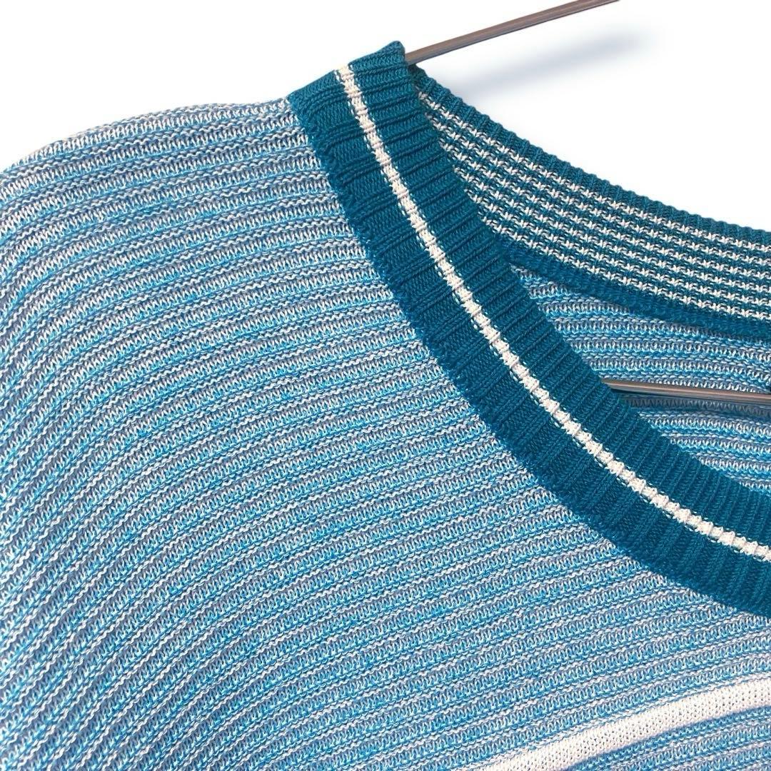 【BARNI VARNO】バーニヴァーノ タグ付 長袖サマーセーター LL