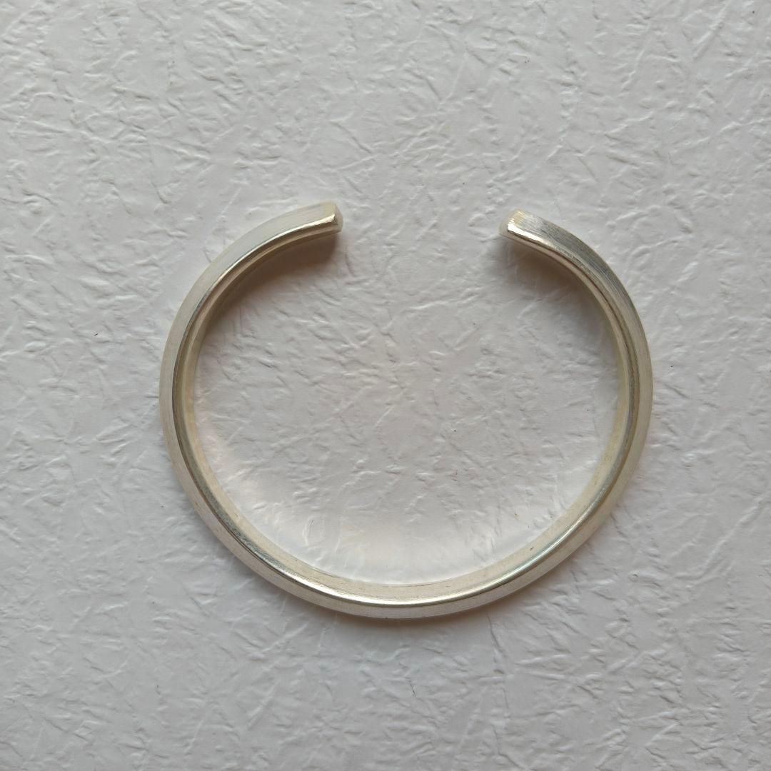 yks3【新品現地買付】カレンシルバー バングル/シンプル/高純度/重度