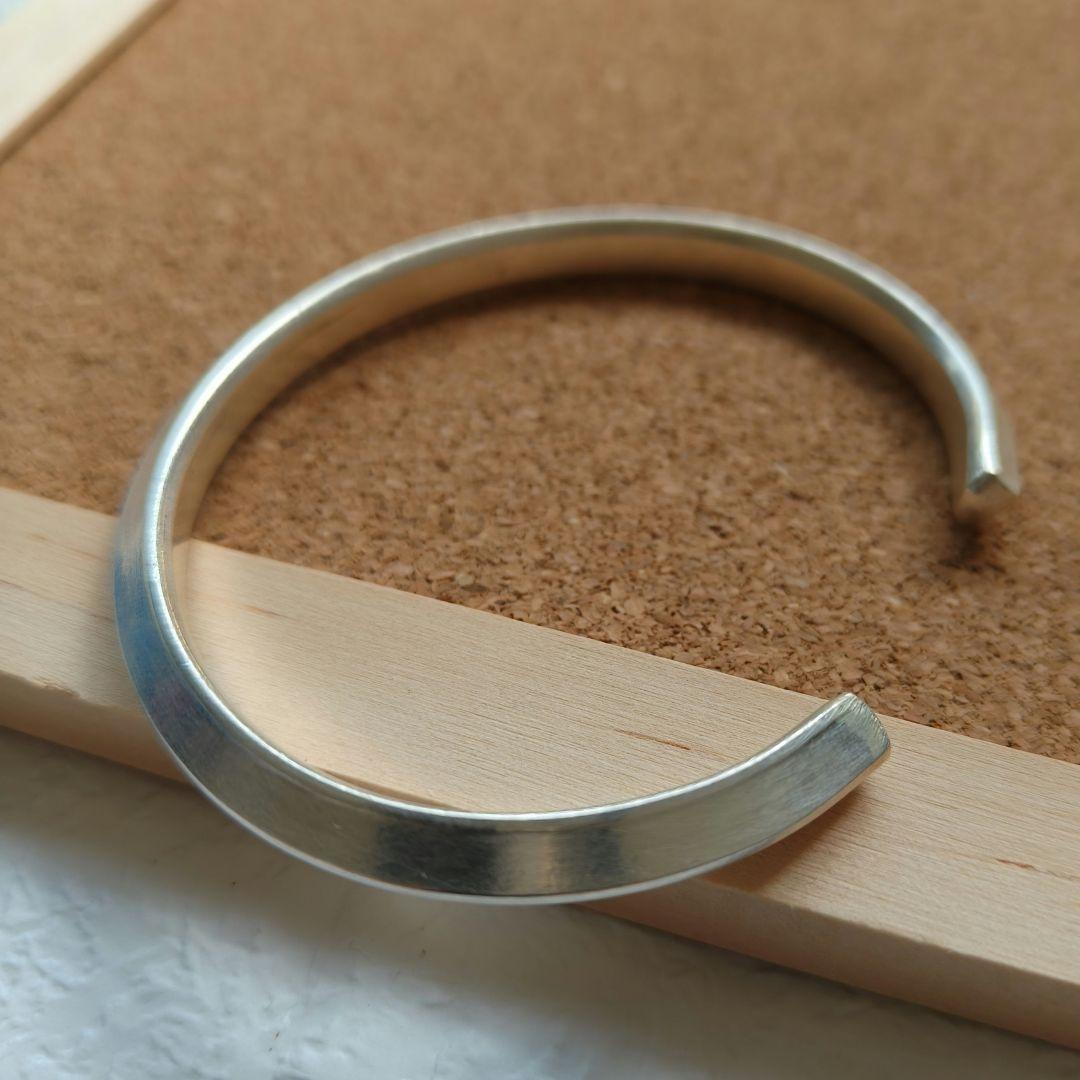 yks3【新品現地買付】カレンシルバー バングル/シンプル/高純度/重度