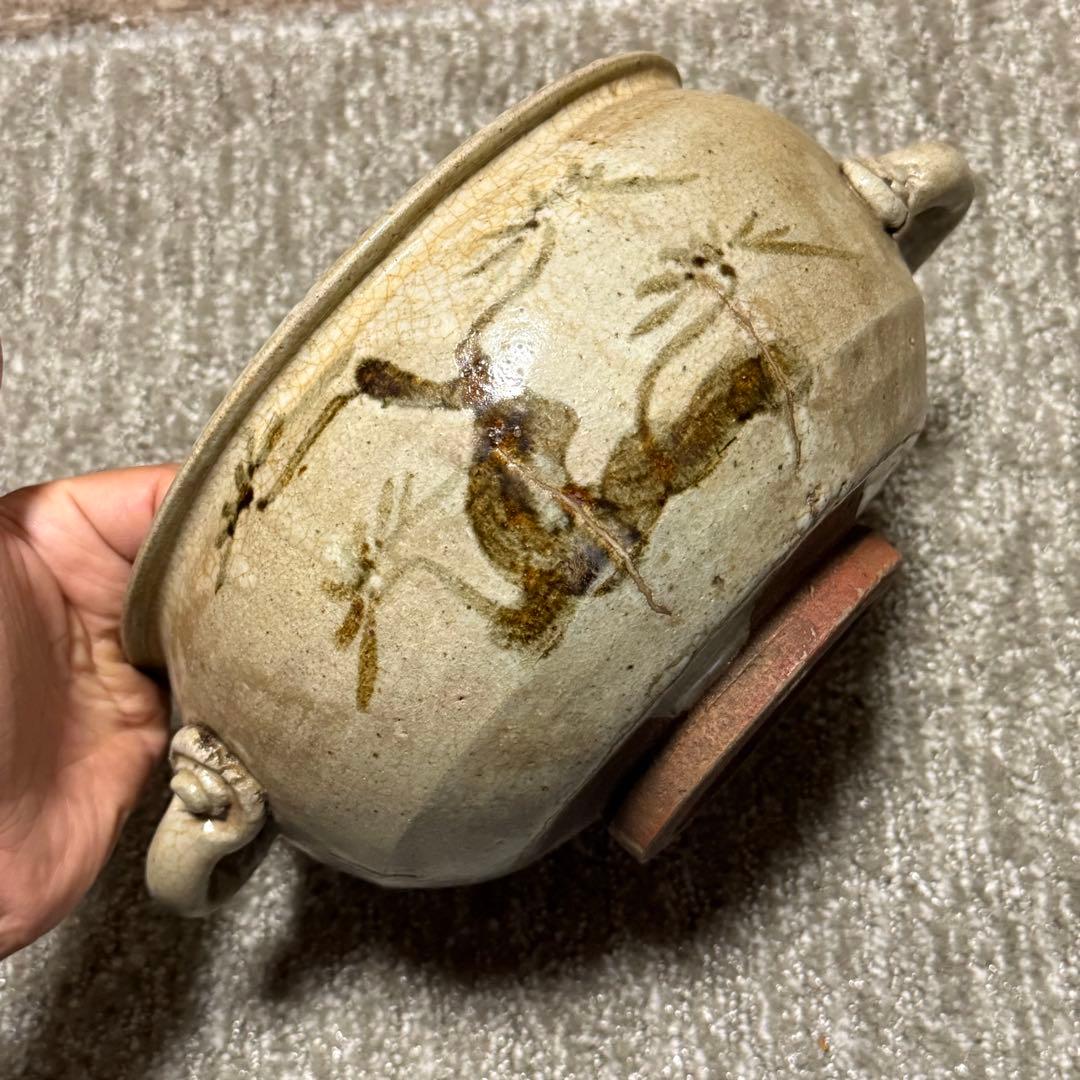 茶道具　唐津焼　古唐津　絵唐津　鉢　時代箱