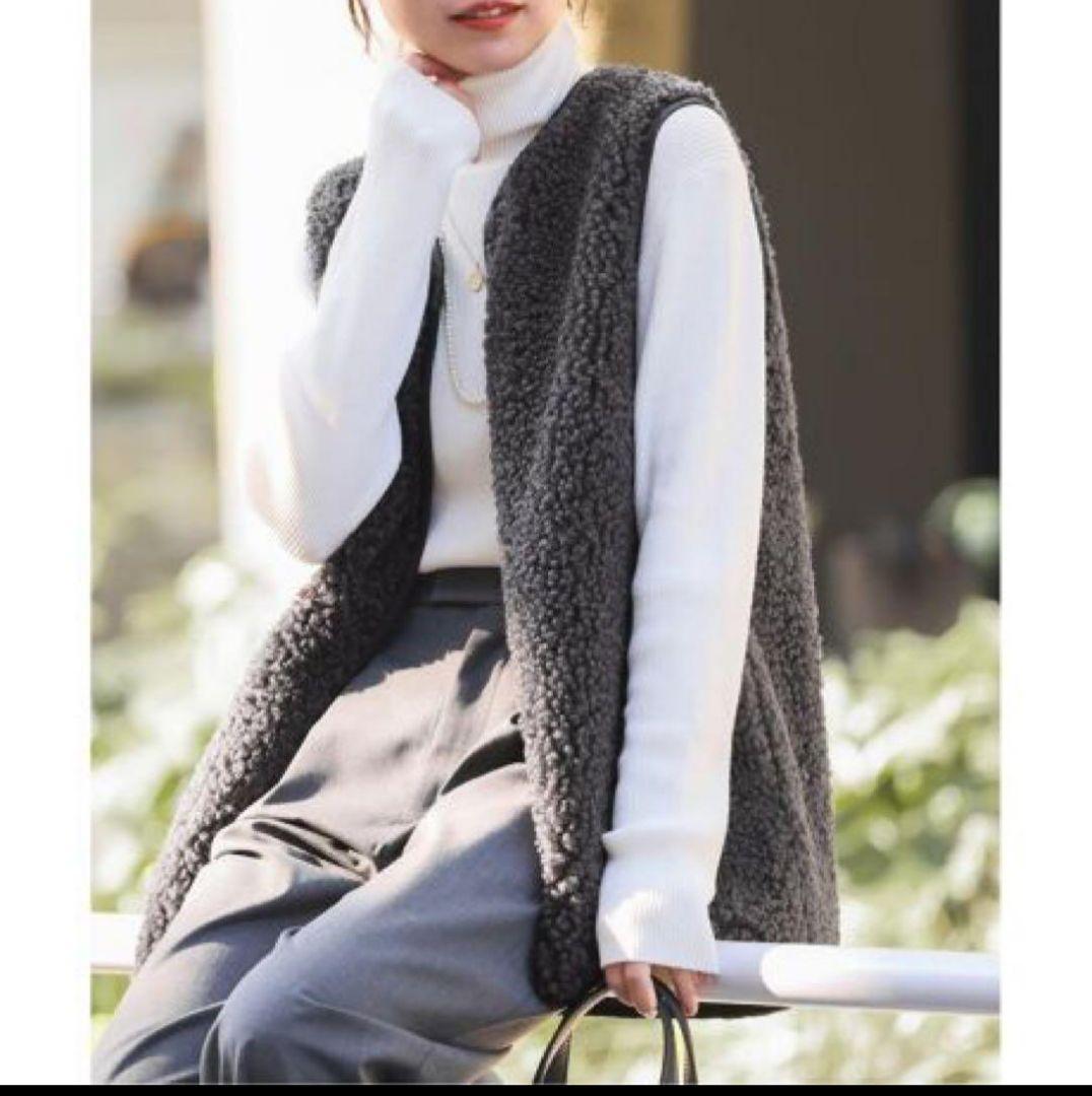 ジャーナルスタンダード レリューム カーリーフェイクファーベスト美品です！