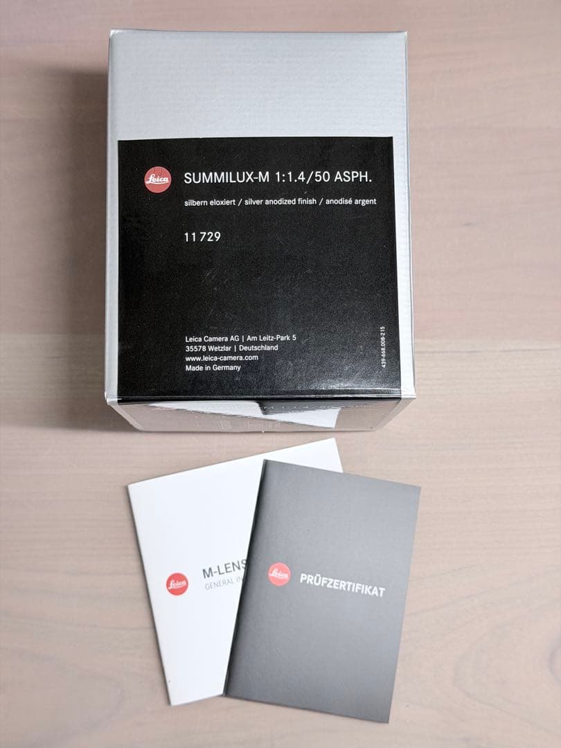 【極美品】最新モデルライカズミルックスM f1.4/50mm ASPH シルバー