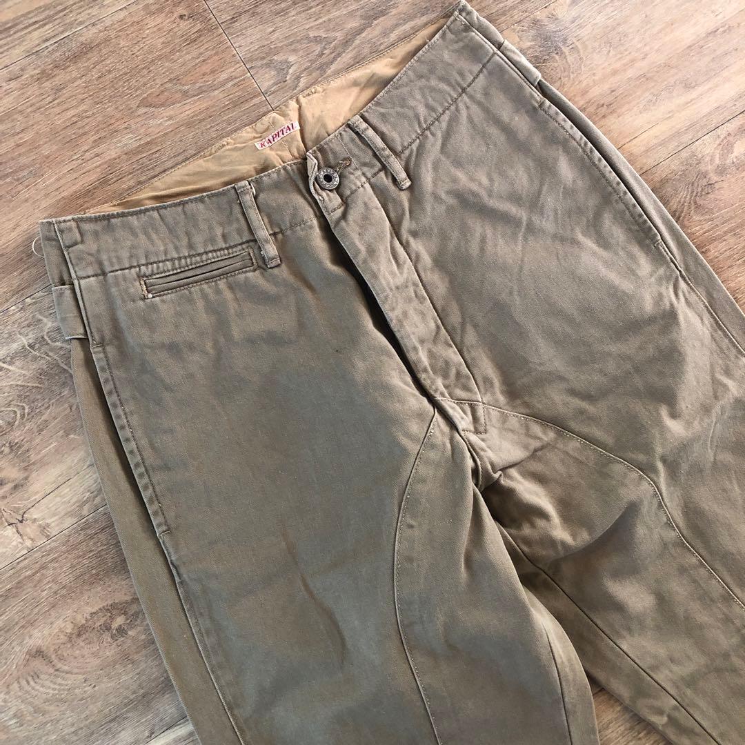 新品kapitalチノストレート乗馬パンツ　0