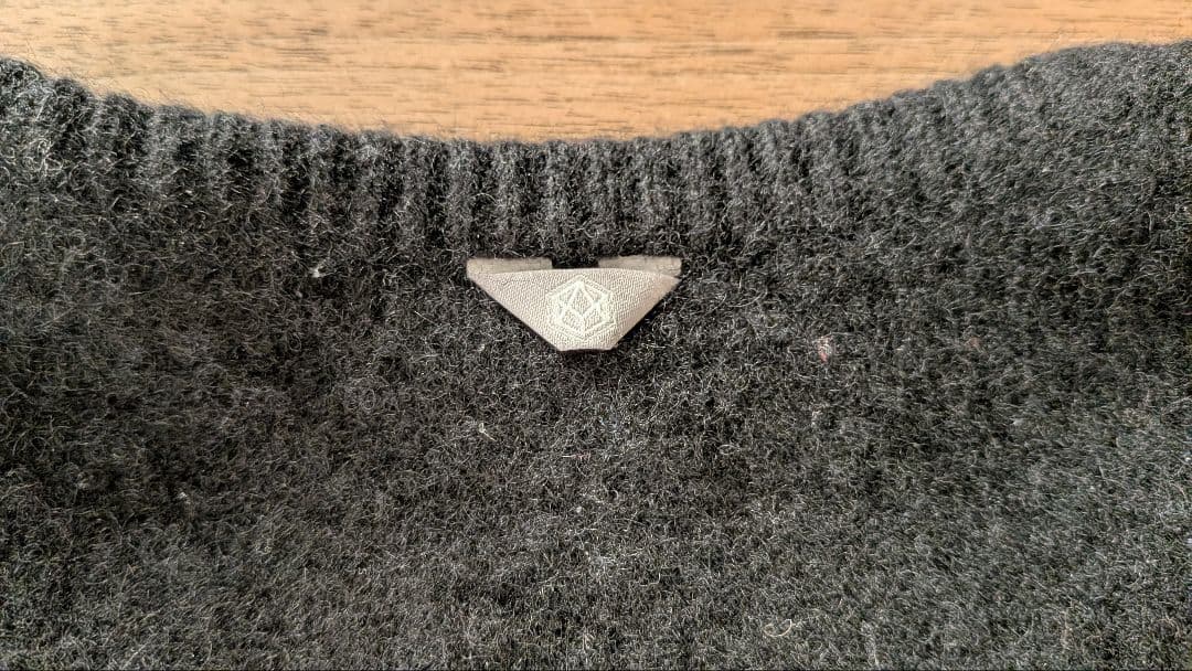 【美品タグ付】YINDIGO AM CASHMERE SWEAT ブラック