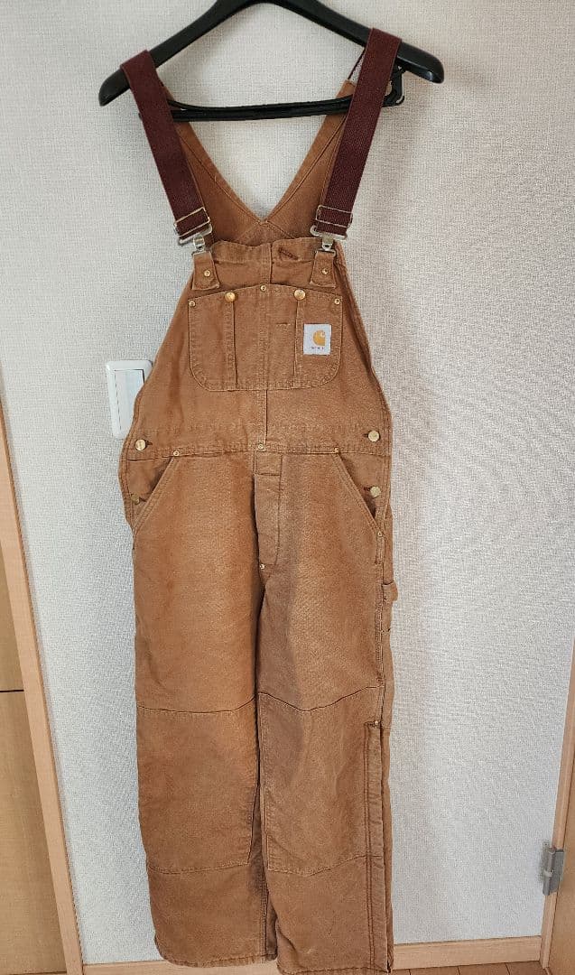 Carhartt ブラウンオーバーオール　USA製
