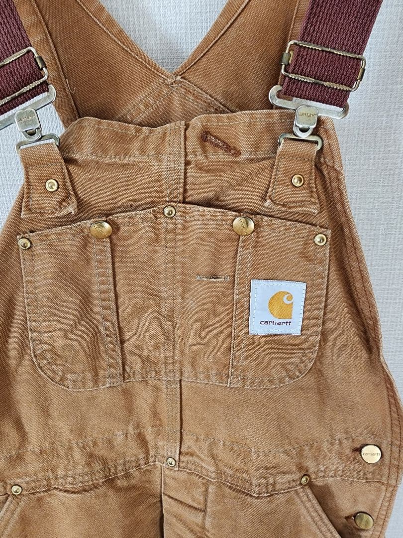 Carhartt ブラウンオーバーオール　USA製