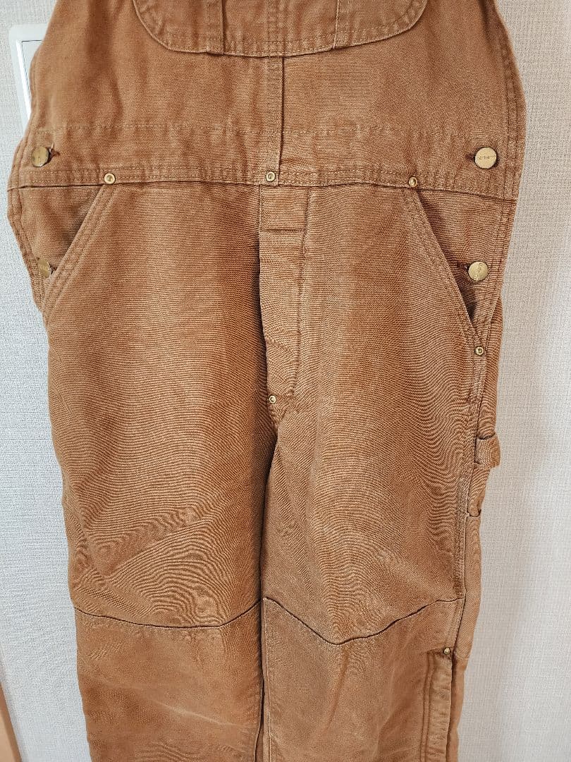 Carhartt ブラウンオーバーオール　USA製
