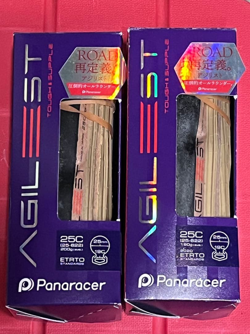 Panaracer AGILEST 25C クリンチャータイヤ 2本　未走行