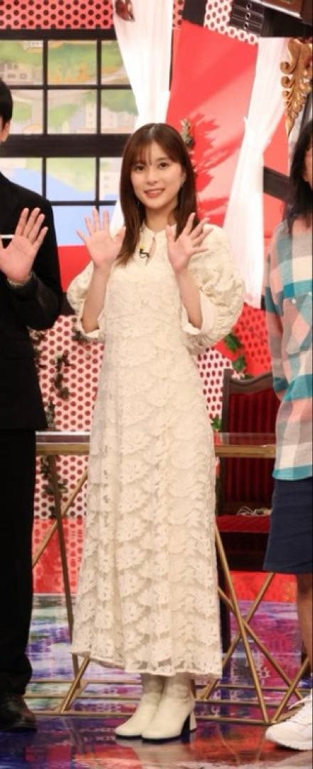 ワンピース CLANE FLORAL EMBLOIDERY LACE ONEPIECE