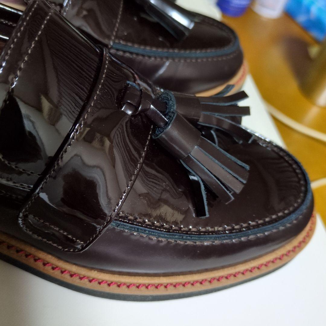 美品✨️ツモリチサト ウォーク タッセルローファー　エナメル　23.5