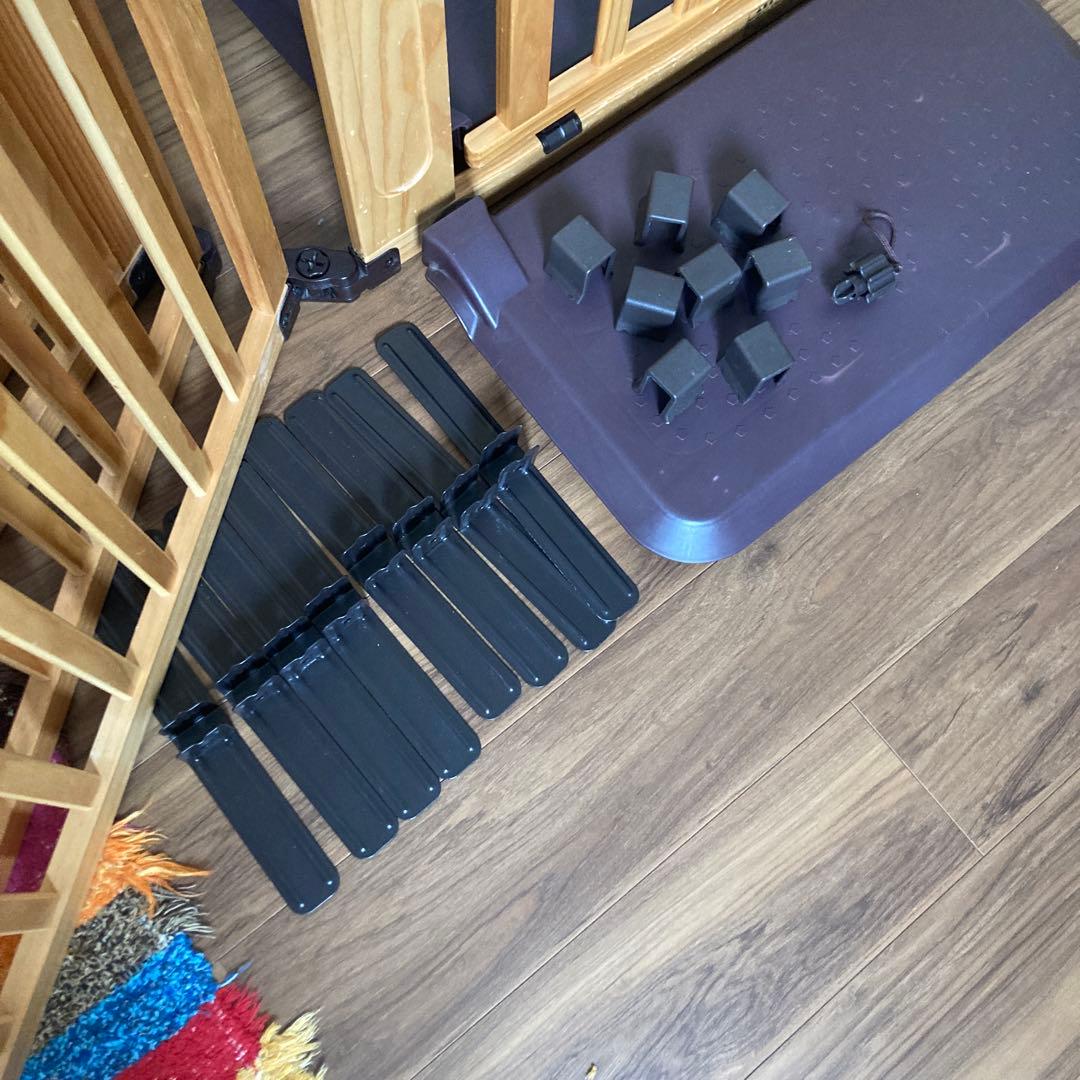 日本育児 木製パーテーション FLEX400-W ナチュラル 追加パネル1枚込