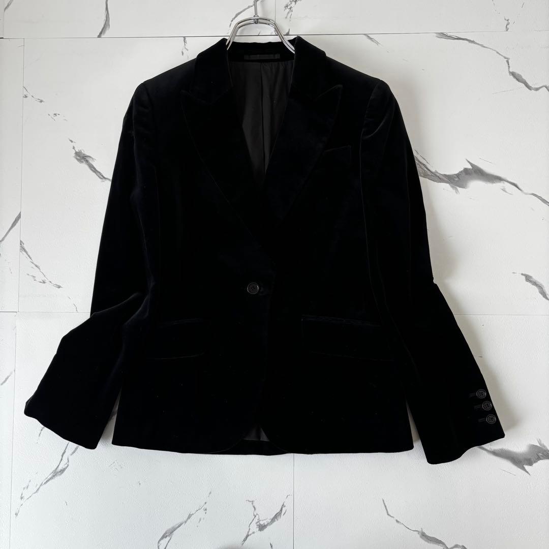 MARGARET HOWELL✨ベルベット　テーラードジャケット　ピークドラペル