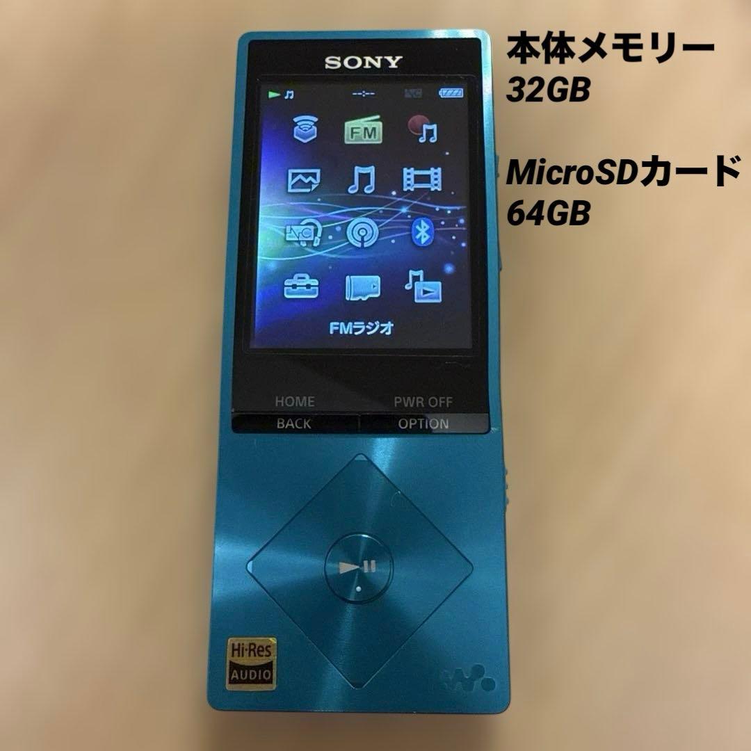 SONY ウォークマン NW-A16 ブルー 32GB + SDカード64GB