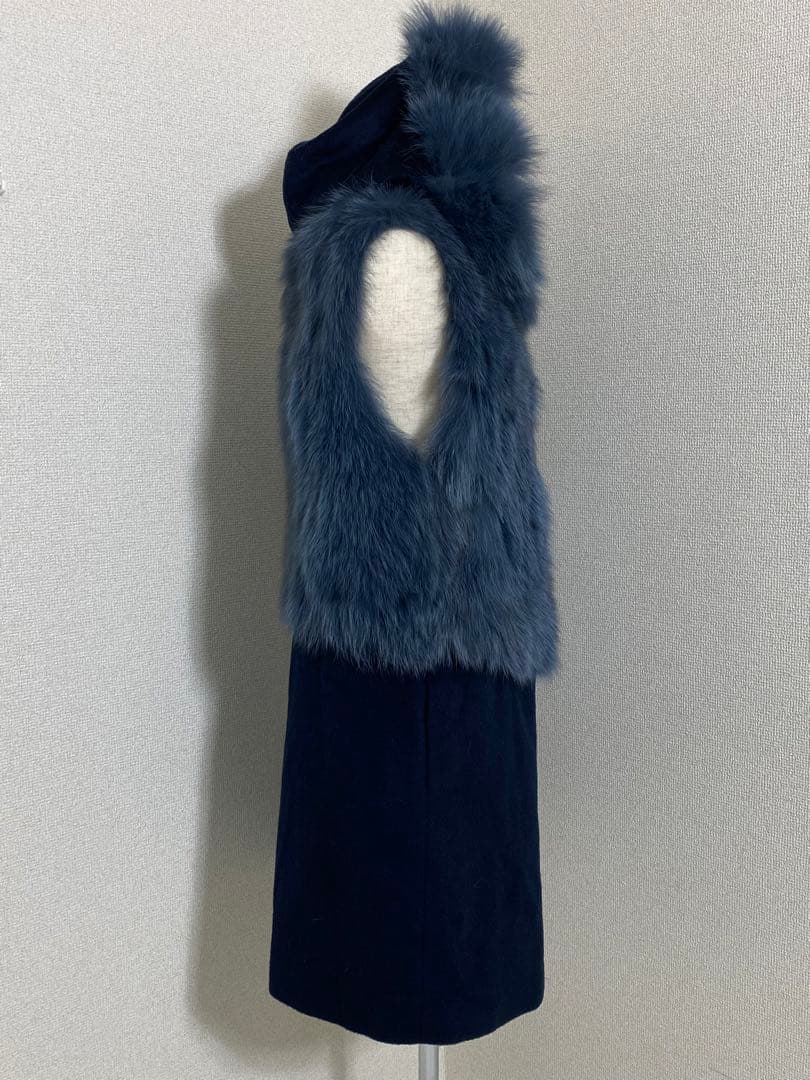 7833. 【極美品】MKstyle FOX カシミヤ 70% ジレ コート