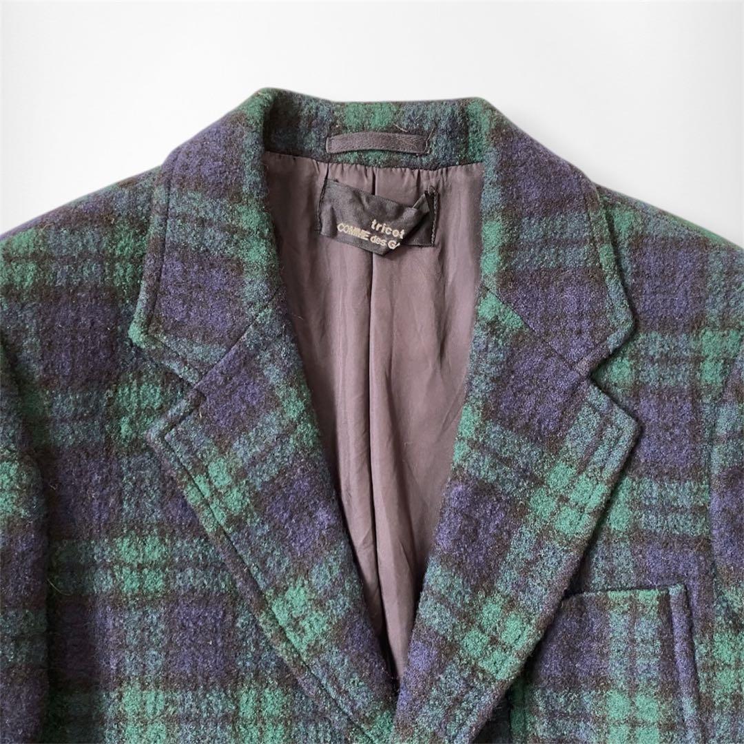 み*ゆ様 【美品】トリコ コムデギャルソン タータンチェック テーラードジャケッ