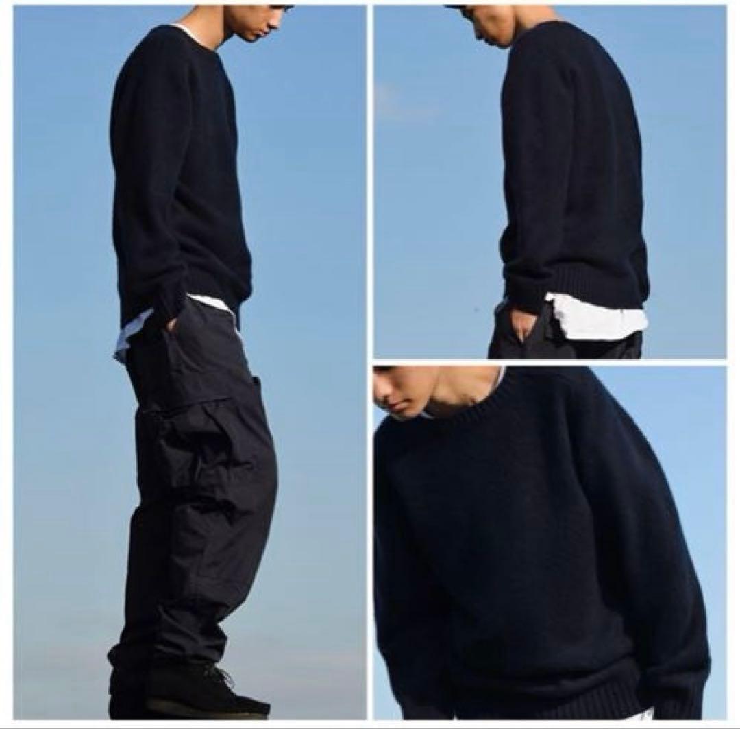 田中さんのセーター　arrow57 C.Shetland XSサイズ　ネイビー