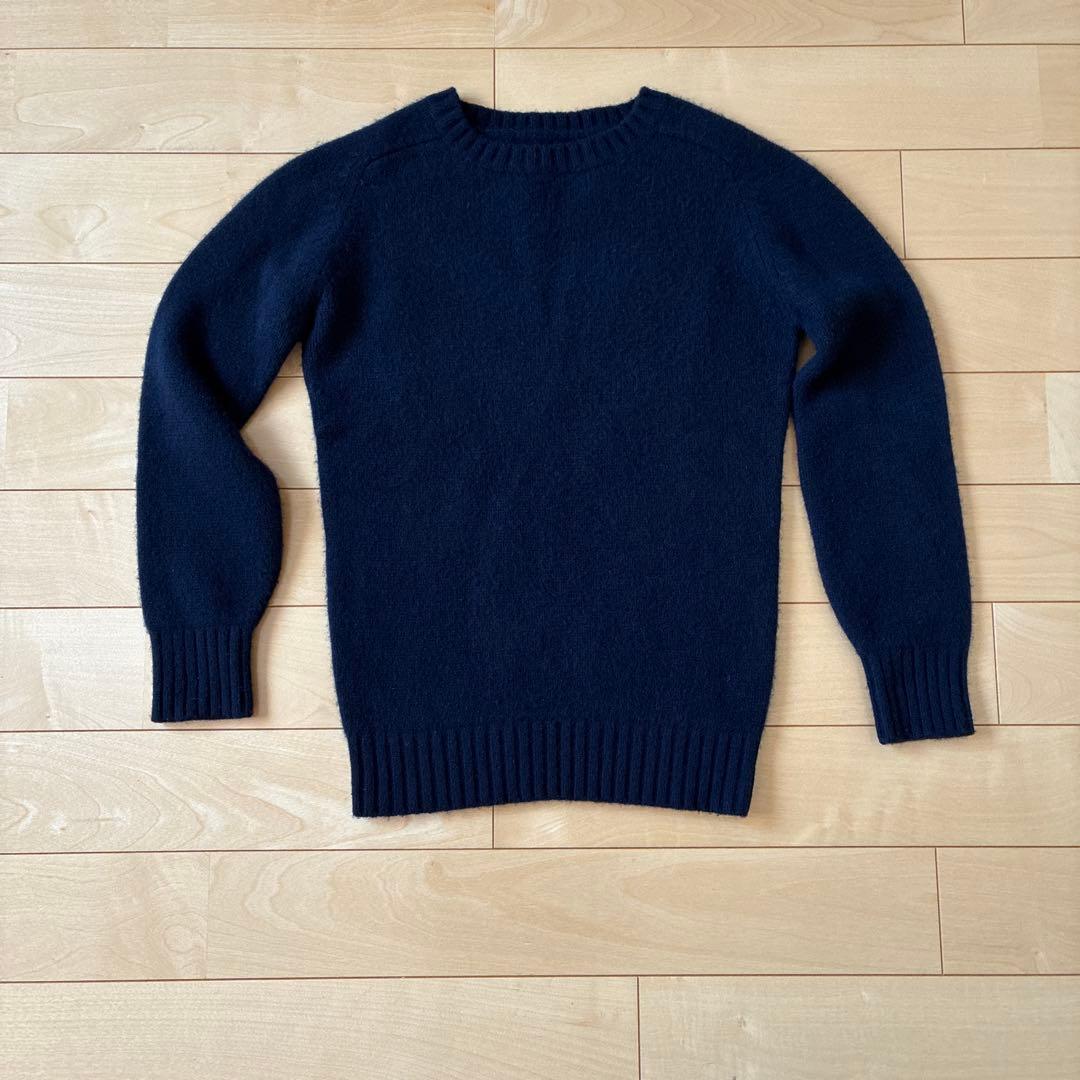 田中さんのセーター　arrow57 C.Shetland XSサイズ　ネイビー