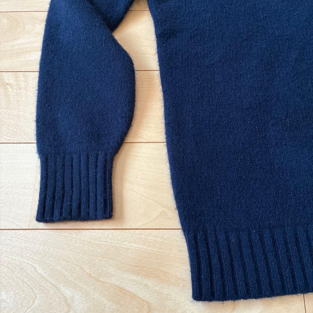 田中さんのセーター　arrow57 C.Shetland XSサイズ　ネイビー
