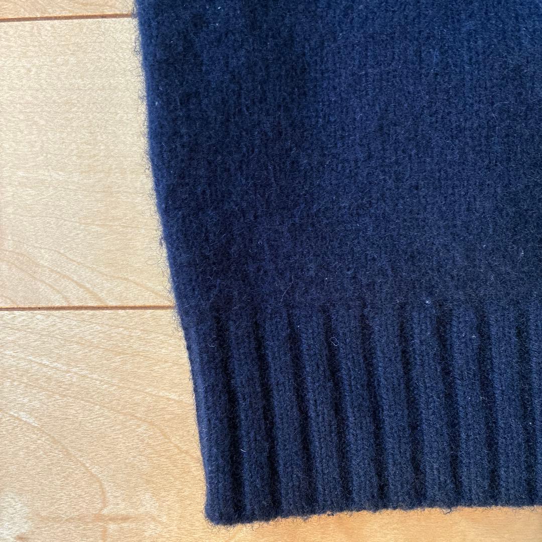 田中さんのセーター　arrow57 C.Shetland XSサイズ　ネイビー
