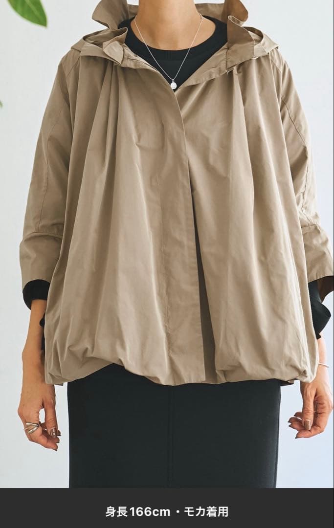 セール毎年完売商品美品BEARDSLEYタグ付バルーンリボンアウターモカ色