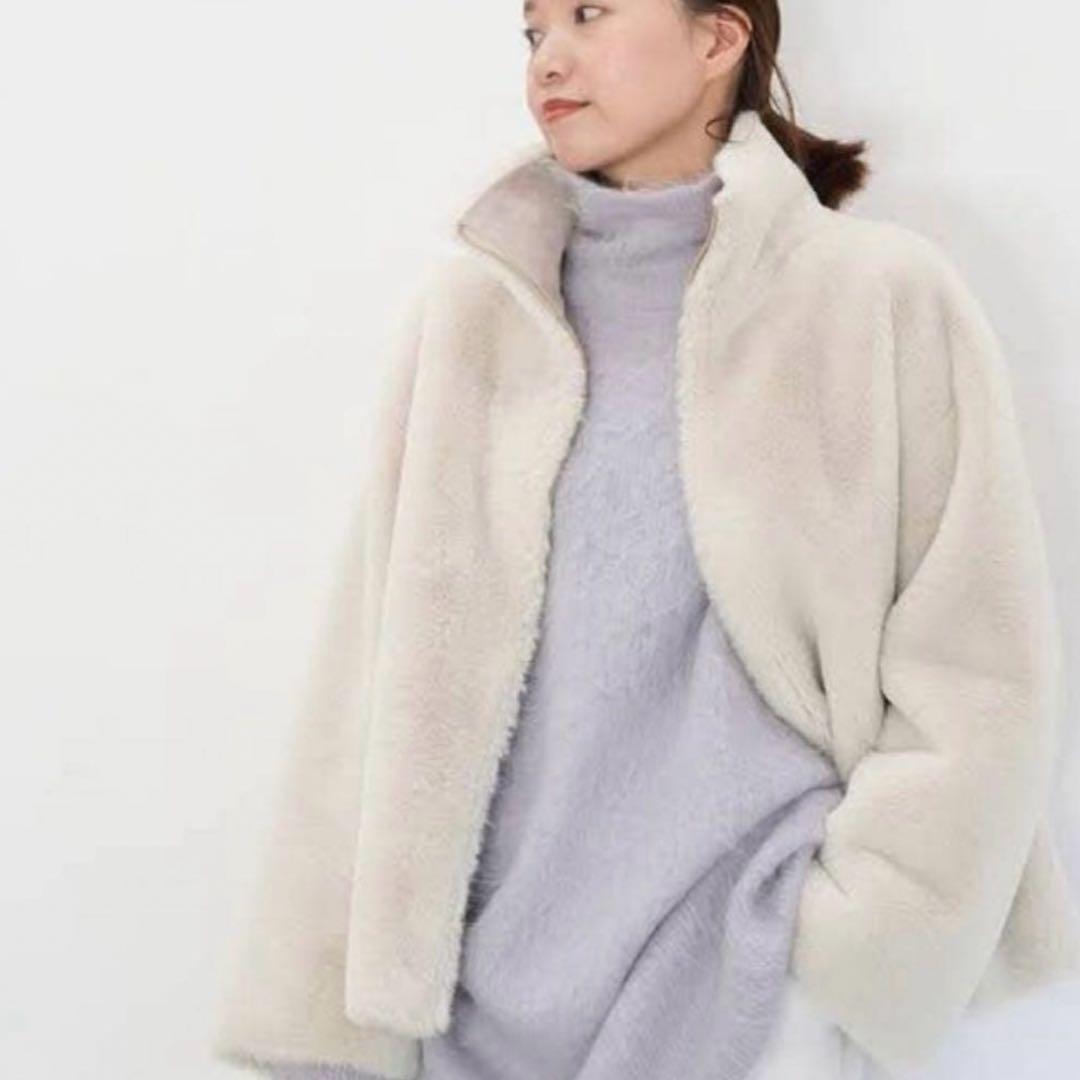 最終値下げ【試着のみ美品】iena ファーブルゾン　リバーシブル　サイズ38