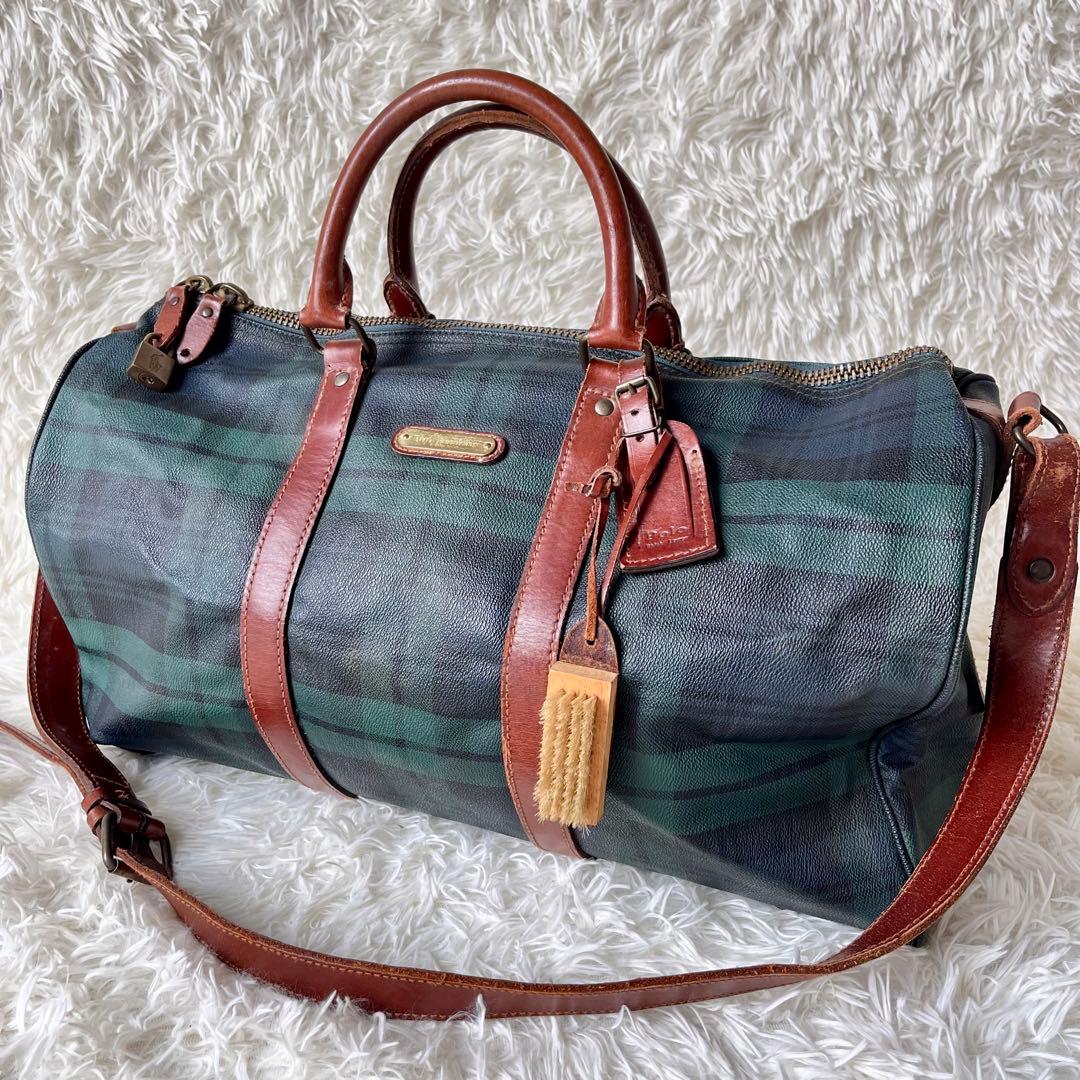 ta41様 ポロラルフローレン ボストンバッグ PVC 2way 斜め掛け