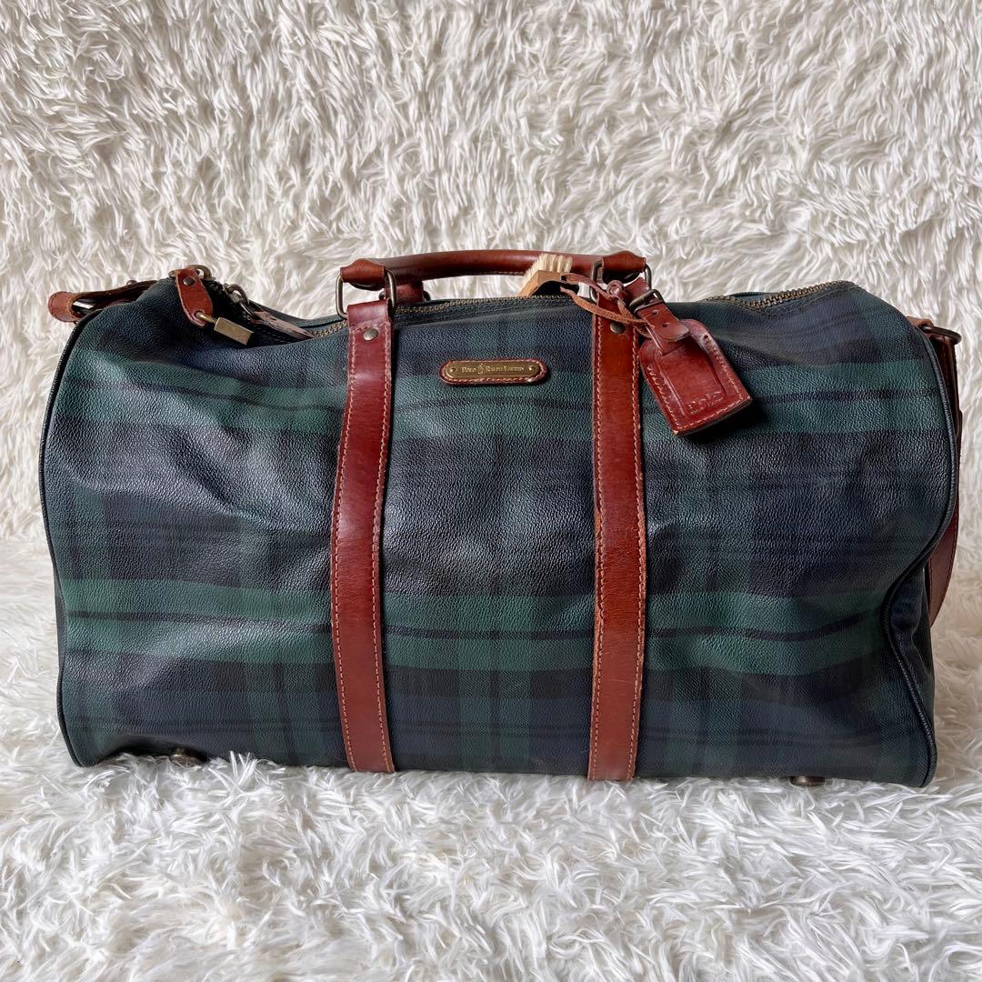 ta41様 ポロラルフローレン ボストンバッグ PVC 2way 斜め掛け