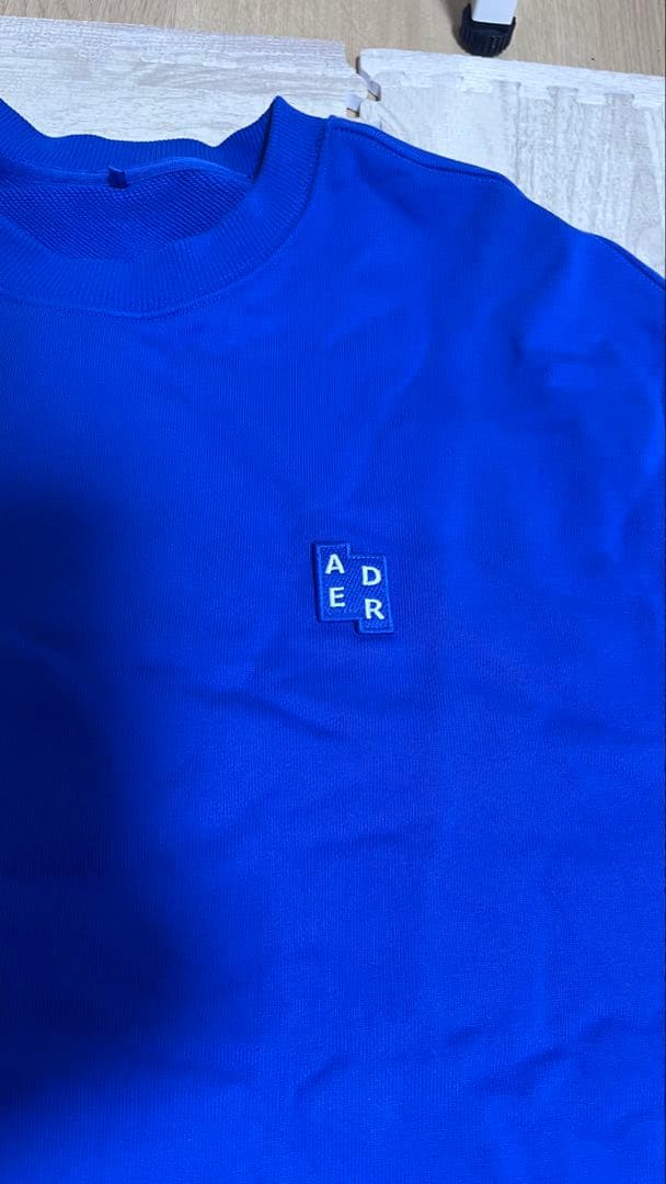 ADER error 青 長袖 スウェット