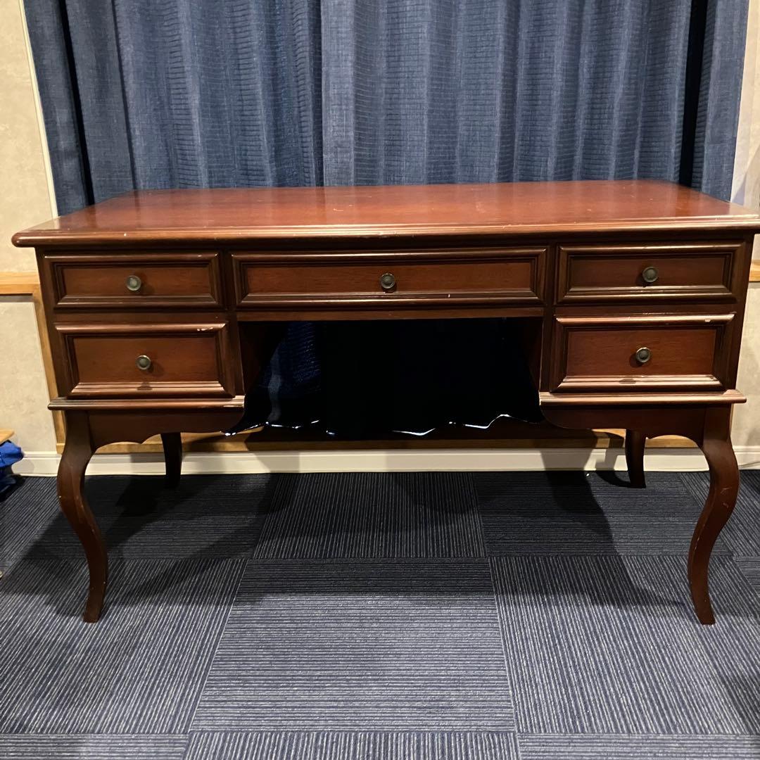 A2C17■東海家具 猫脚 両袖デスク KENT ケント アンティーク机