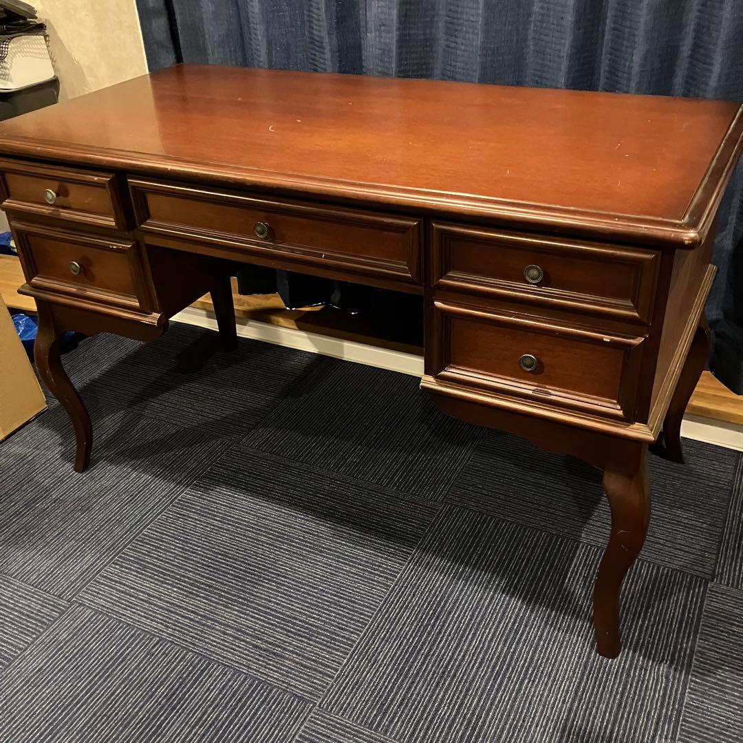 A2C17■東海家具 猫脚 両袖デスク KENT ケント アンティーク机