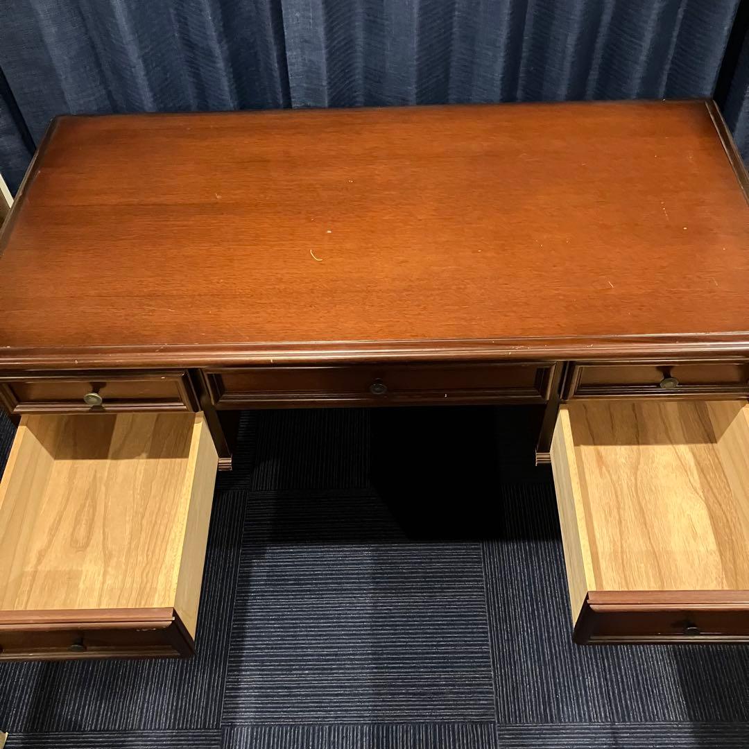 A2C17■東海家具 猫脚 両袖デスク KENT ケント アンティーク机