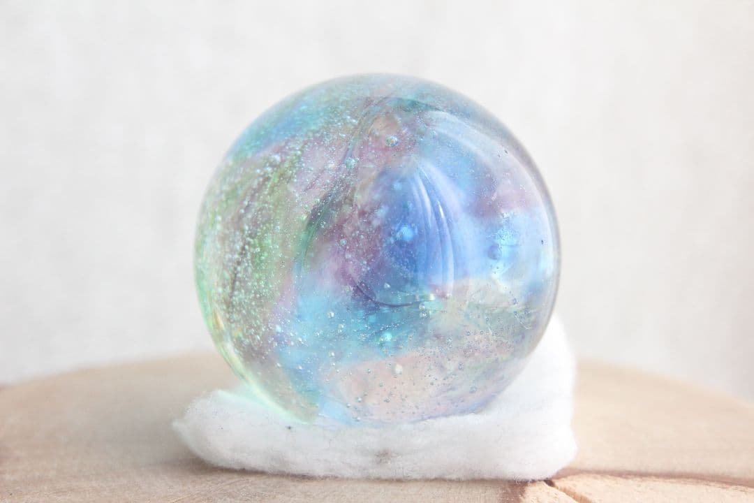 シエラネバダ産アンダラクリスタル　スフィア　マルチカラー　ブルー系