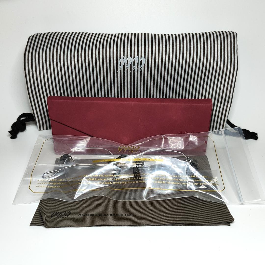 【新品同様】 フォーナインズ 999.9 TW-20T(TypeB) リムレス