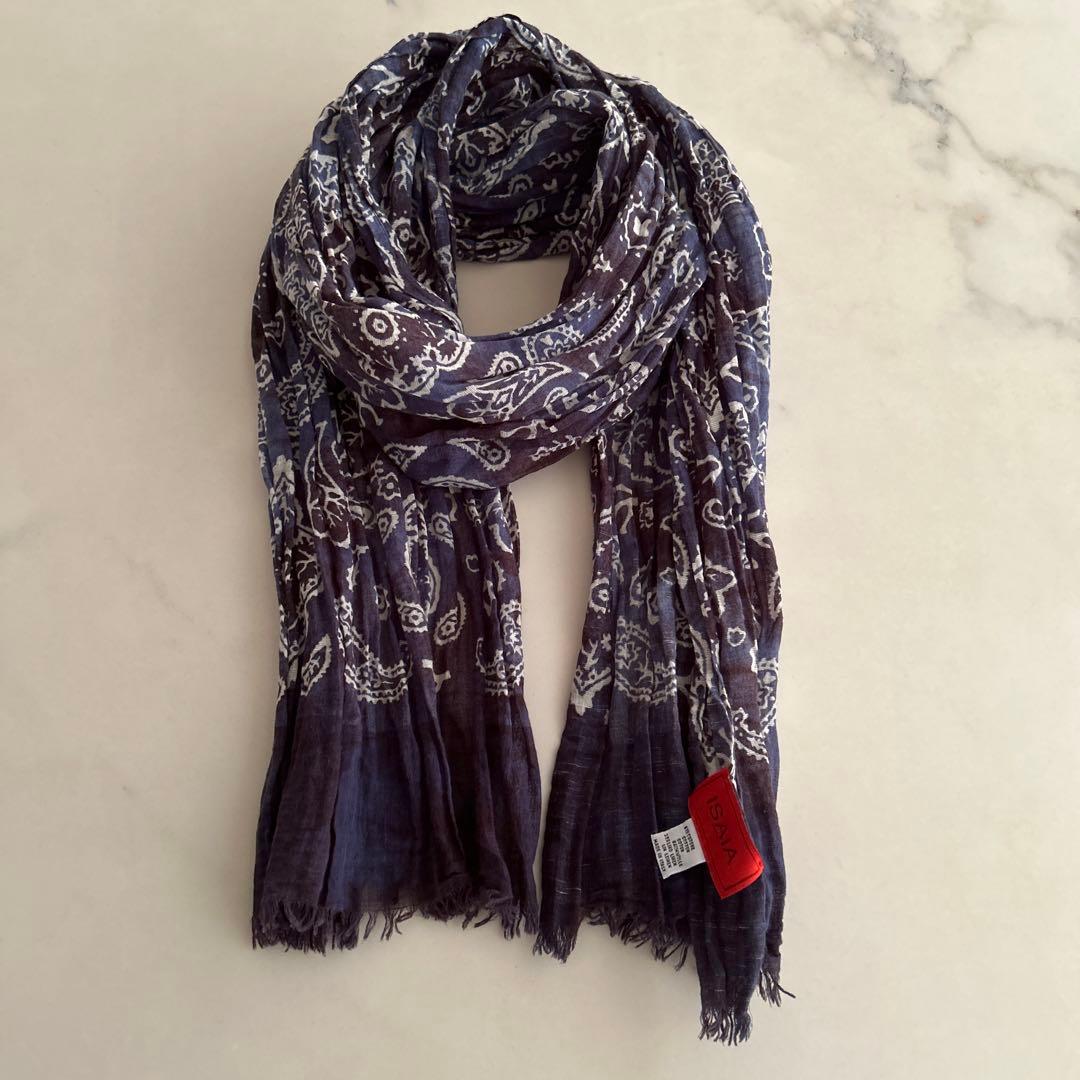 ISAIAコットンリネンストール