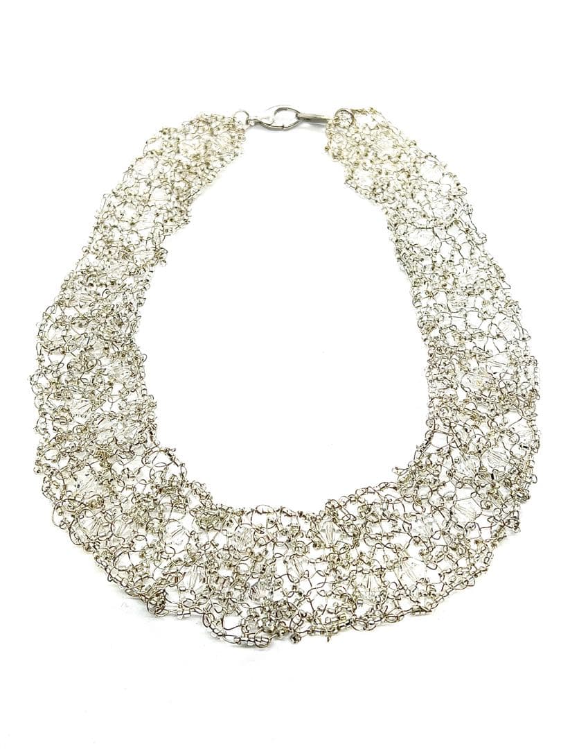 【イタリア製】ベネチアンガラスネックレス・ブレスレット・イヤリング3点セット