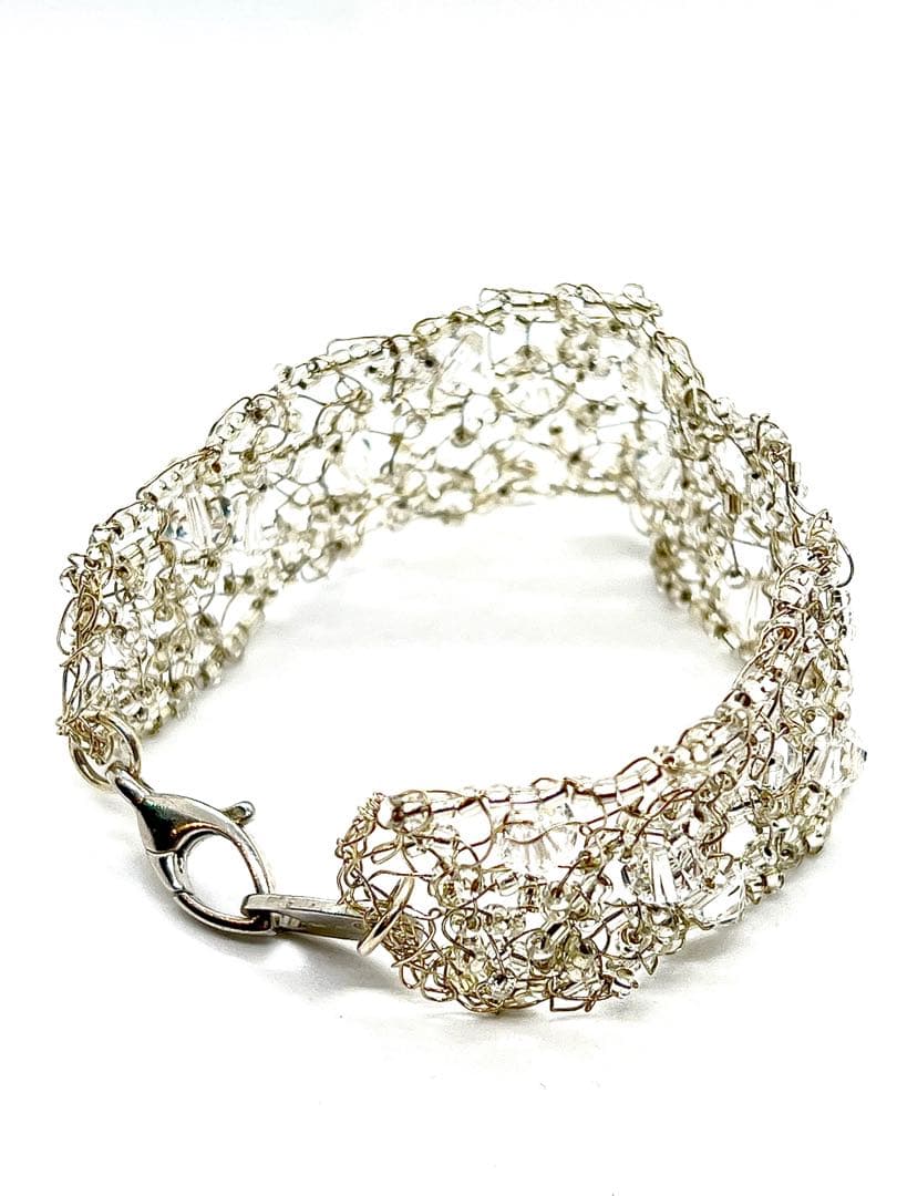 【イタリア製】ベネチアンガラスネックレス・ブレスレット・イヤリング3点セット