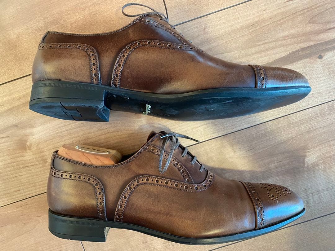 Salvatore Ferragamo ブローグシューズ ブラウン