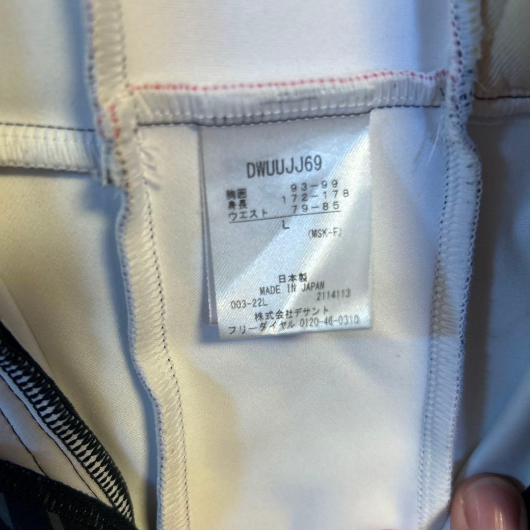 K*4様 最終値下げ　DESCENTE スキーウェア 男性用 ストライプ ブラッ