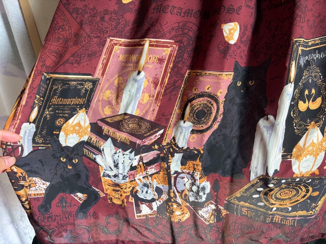 メタモルフォーゼ 黒猫Aラインワンピ