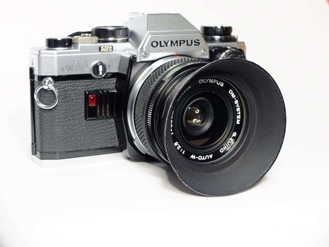 【実写確認整備品】オリンパスOM10／G・ZUIKO35mmf2.8純正フード付