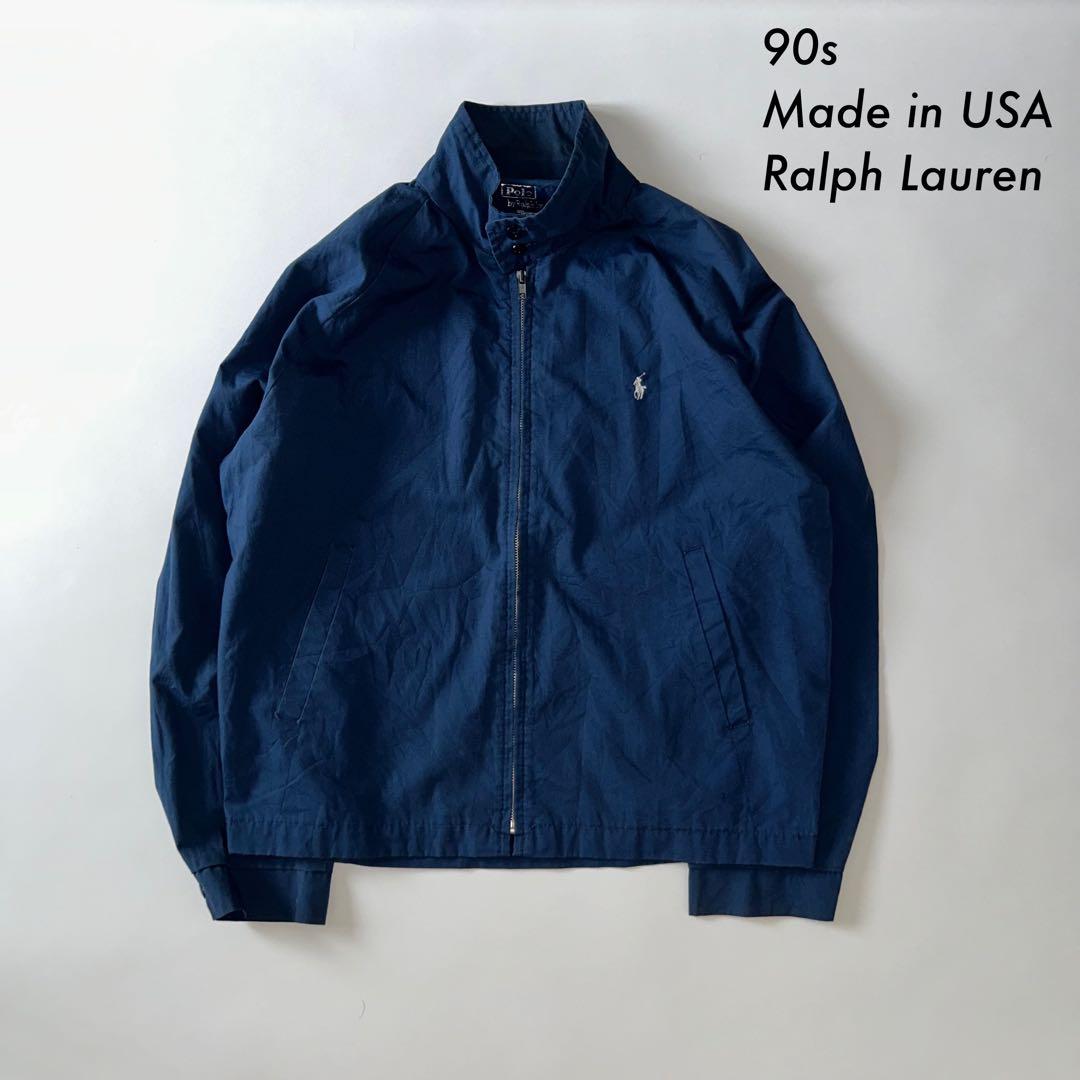 90s アメリカ製 ラルフローレン スウィングトップ ネイビー ドリズラー
