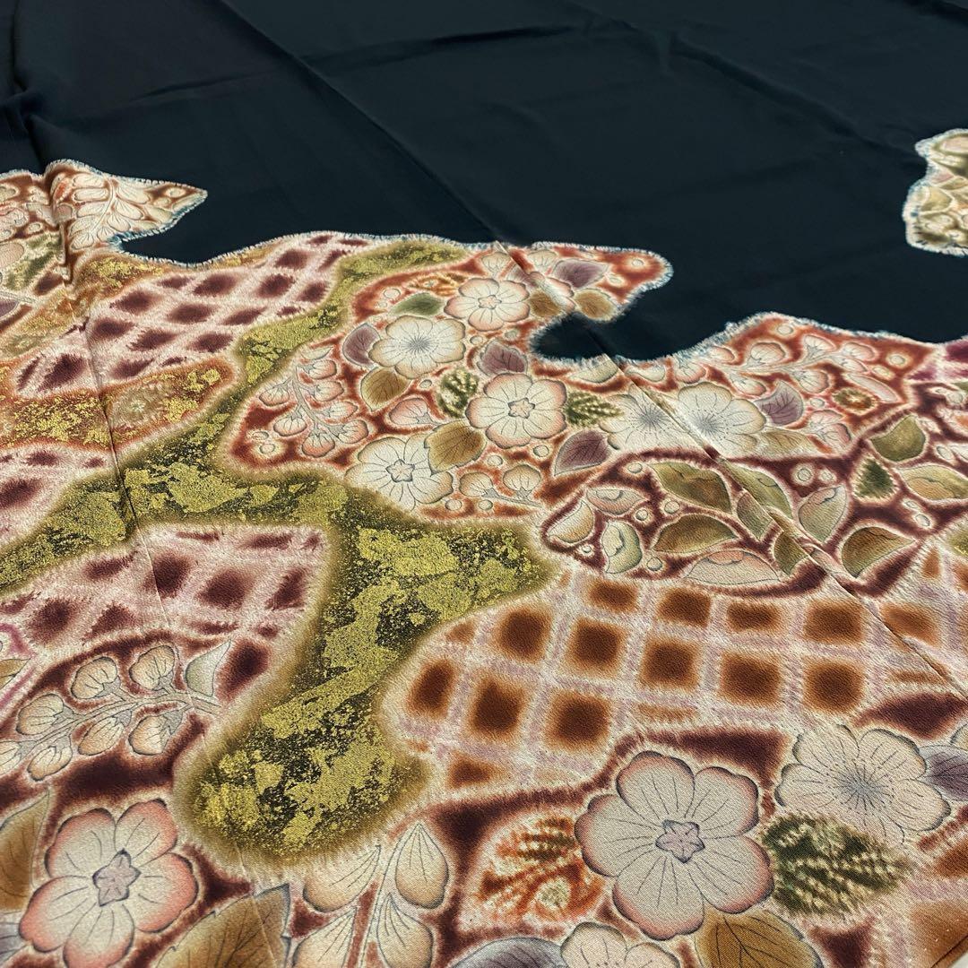 ⭐︎K0096 美品 逸品 希少 京屋林蔵 辻が花 正絹 比翼付 留袖